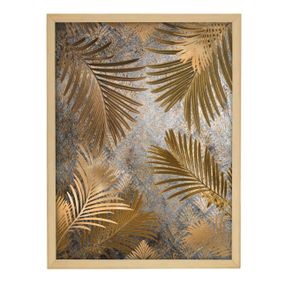 Dekoria Obraz Golden Leaves 30x40cm gold, 30 × 40 cm
