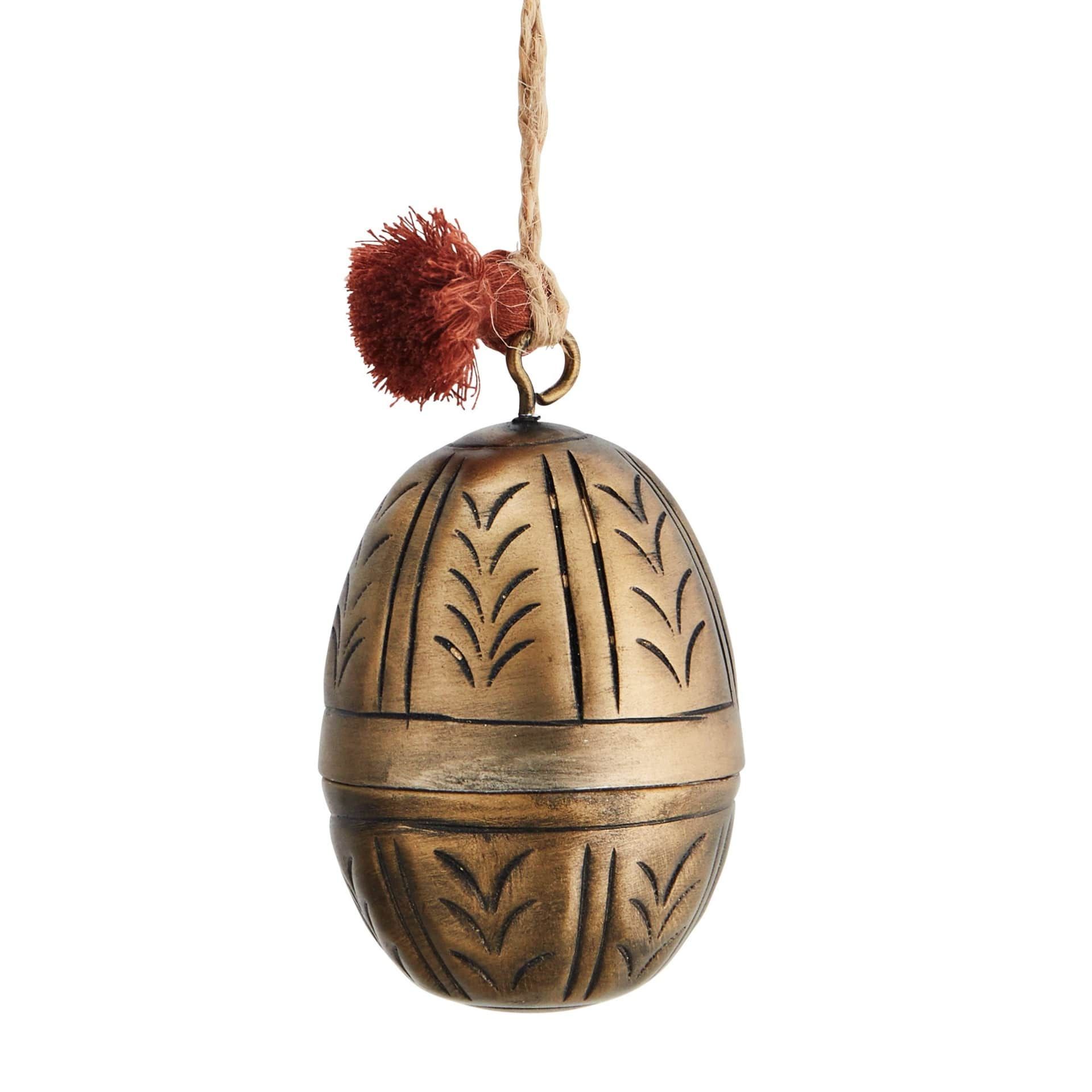 MADAM STOLTZ Veľkonočné vajíčko Antique Brass