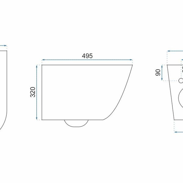 REA - WC - CARLOS RIMLESS DUROPLAST/FLAT/ZM AIAX SHINY