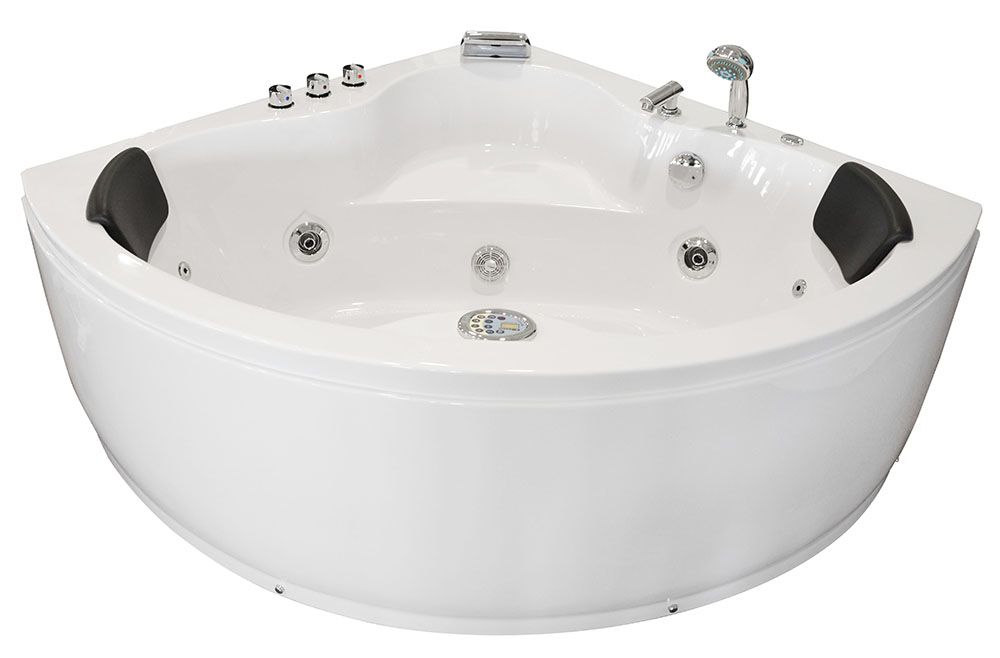 M-SPA - Kúpeľňová vaňa s hydromasážou 636 pre 2 osoby 135 x 135 x 63 cm