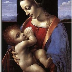 Obraz Leonardo da Vinci - Madonna Litta zs17007