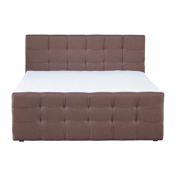 Boxspringová posteľ, 140x200, hnedá, BEST