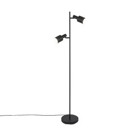 Moderná stojaca lampa čierna 2-svetlá - Stijn