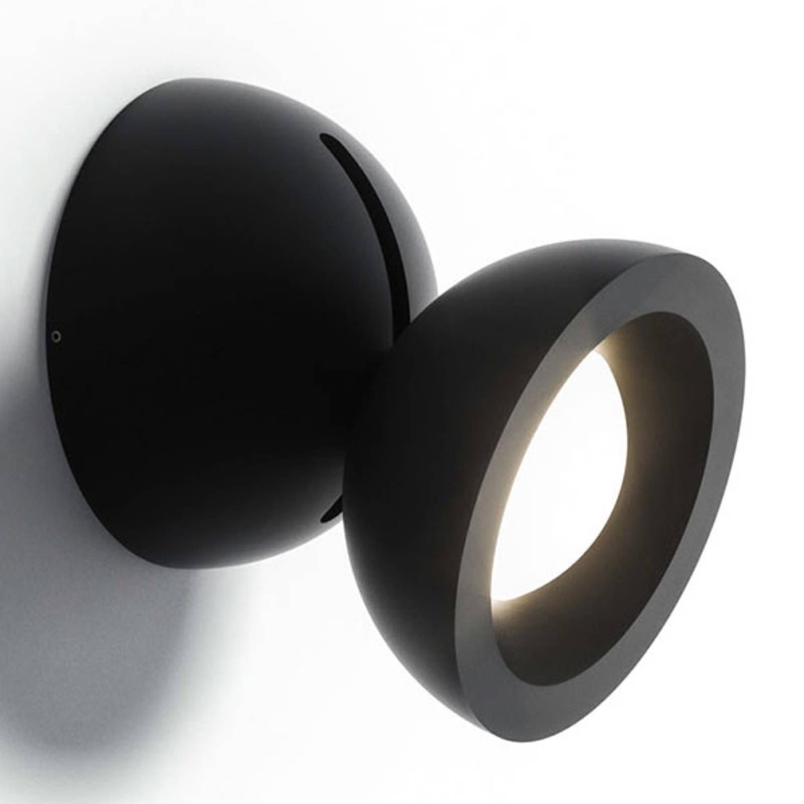 Axo Light Axolight DoDot nástenné LED svietidlo čierne 35°, Obývacia izba / jedáleň, hliník, 17.5W, K: 12.7cm