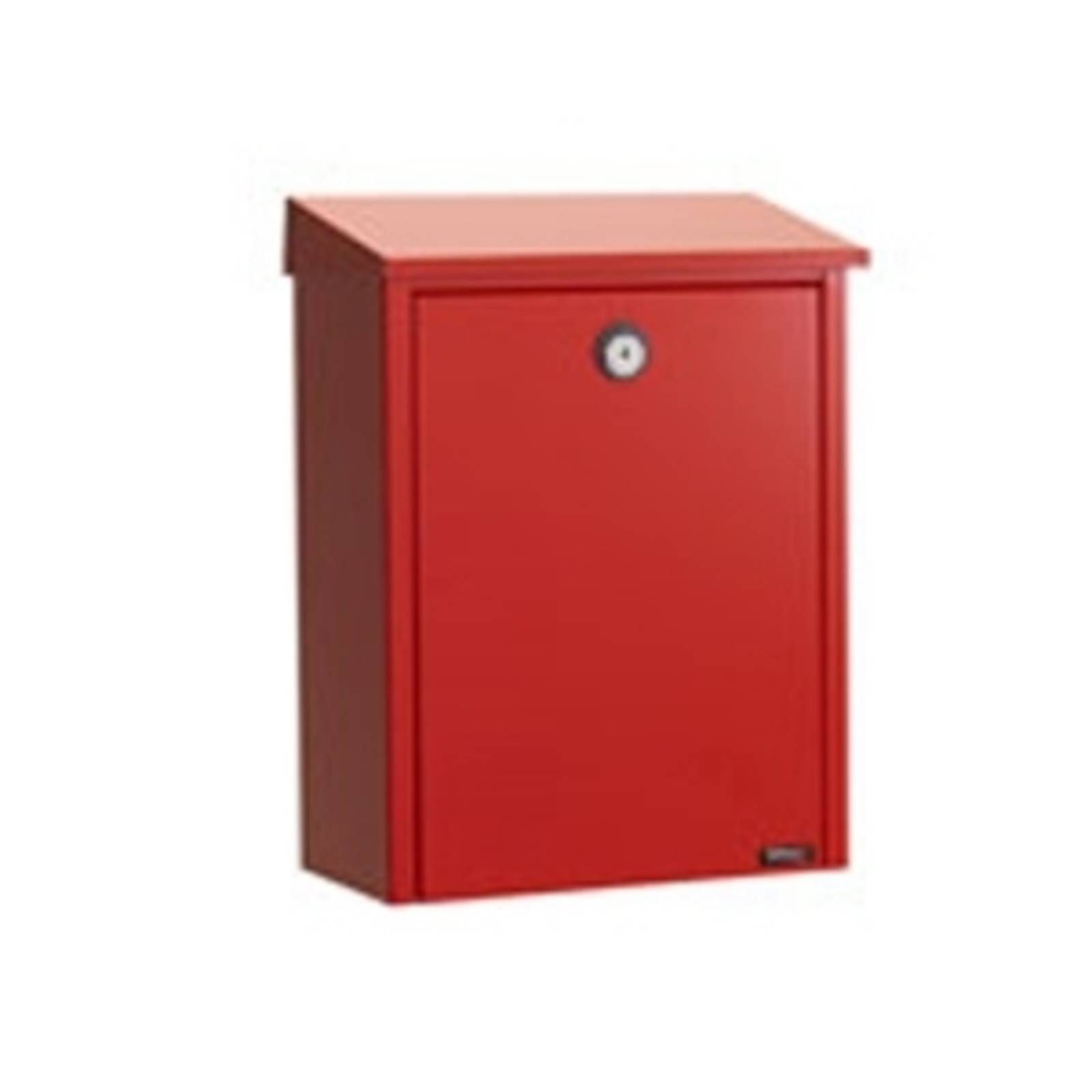 Juliana Jednoduchá poštová schránka z ocele, červená, oceľ, L: 28 cm, K: 39cm