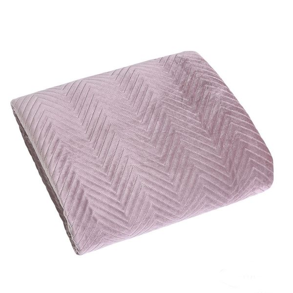 DomTextilu Dekoračný obojstranný prehoz na posteľ púdrovo ružovej farby Šírka: 200 cm | Dĺžka: 220 cm 27505-241720