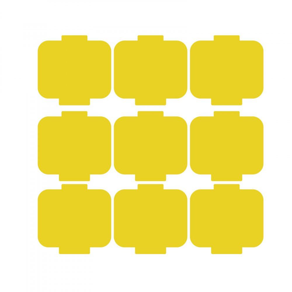 Pieris design Hlavičky - sada nálepiek na stenu žltá