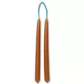 ferm LIVING Sviečka Dipped Candles Rust - set 8 ks