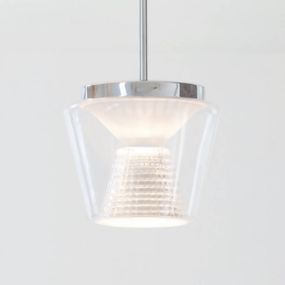 Serien Lighting serien.lighting Annex L LED závesné svietidlo sklo, Obývacia izba / jedáleň, hliník, sklo, krištáľové sklo, 34W, K: 21cm