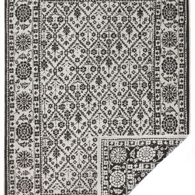 NORTHRUGS - Hanse Home koberce Kusový koberec Twin-Wendeteppiche 103113 schwarz creme - 200x290 cm