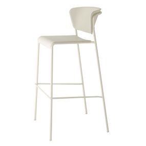 SCAB - Barová stolička LISA TECHNOPOLYMER vysoká - biela