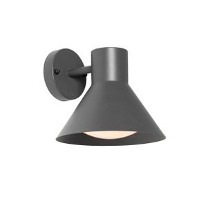 Industriële buitenwandlamp donkergrijs kegel IP44 - Natas