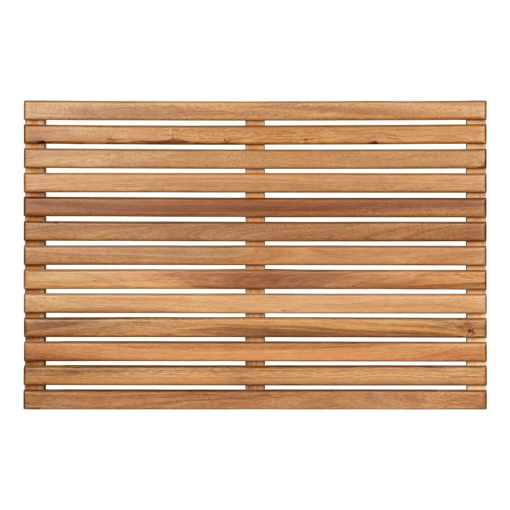 Drevená kúpeľňová predložka v prírodnej farbe 40x60 cm Acacia – Wenko