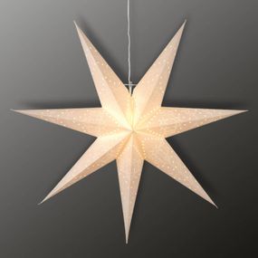 STAR TRADING Sedemcípa Sensy Star dekoračná lampa, Obývacia izba / jedáleň, papier, plast, E14, 25W