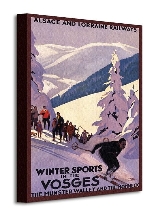Winter Sports In The Vosges - Obraz na płótnie WDC92225