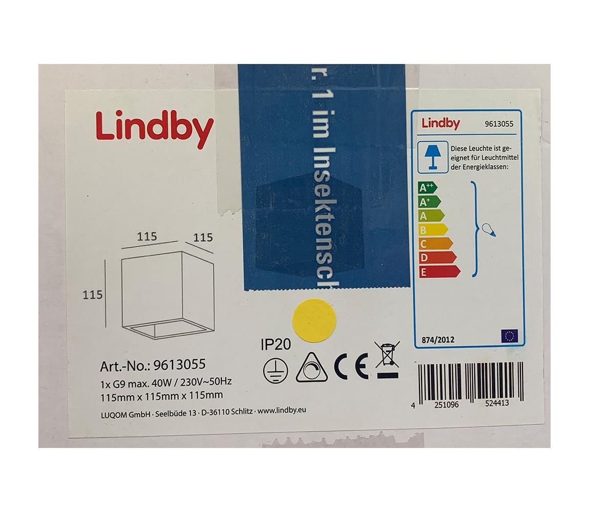 Lindby - Nástenné svietidlo JAYEDN 1xG9/40W/230V