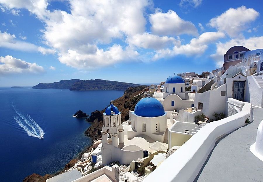 Panoráma Santorini, Grécko - fototapeta FXL0743