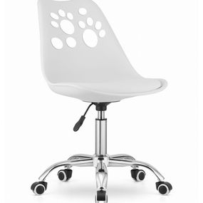 Supplies PRINT otočná kancelárska stolička - bielá