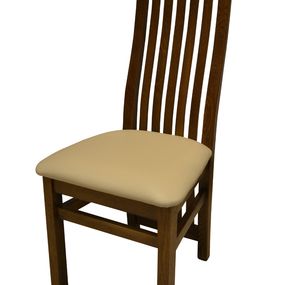 Jedálenská stolička Marzena - drevo D3 / svetlobéžová (S34)