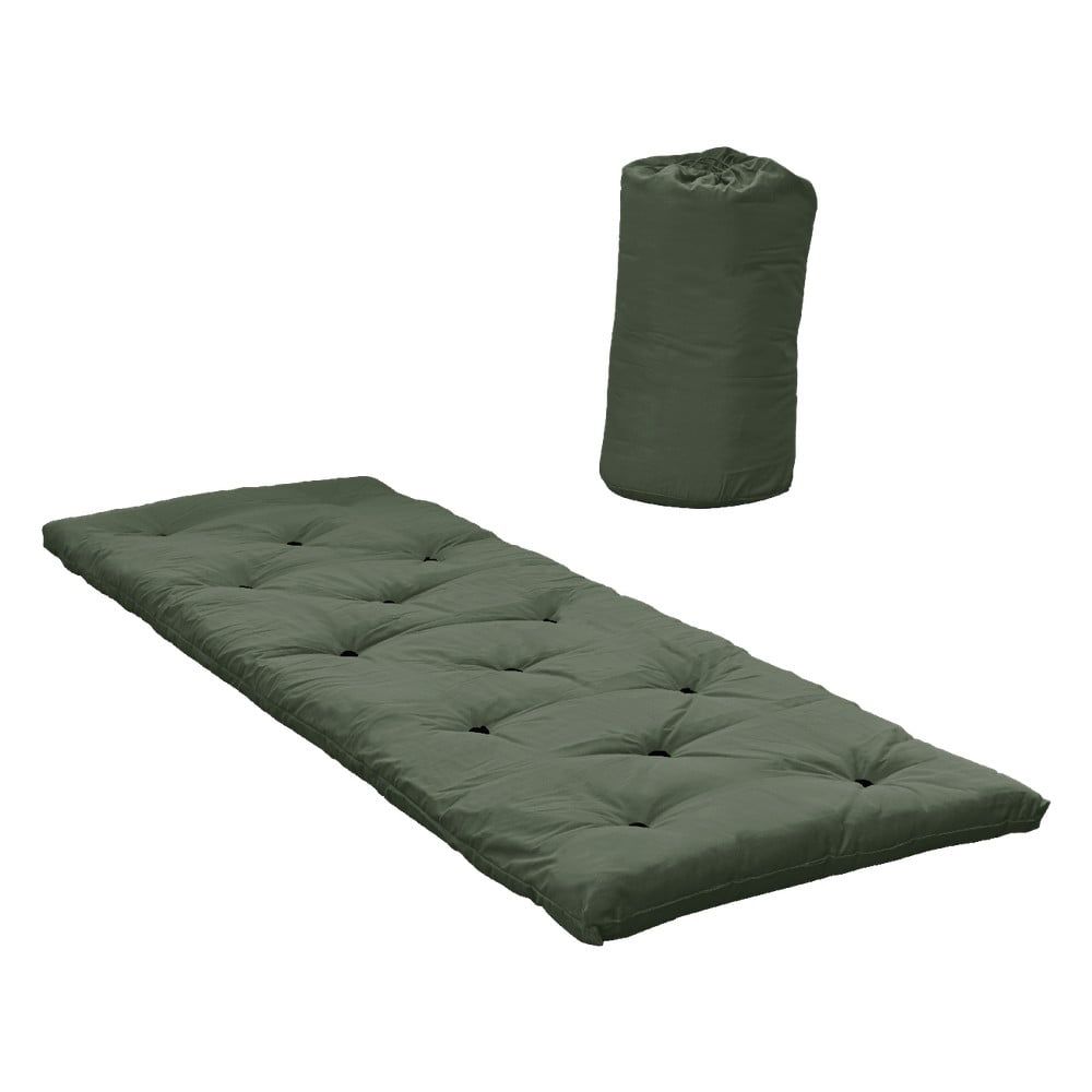 Zelený futónový matrac 70x190 cm Bed In a Bag Olive – Karup Design