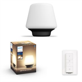 Philips Hue White Ambiance 8719514341418 Wellness stolná lampička D186mm 1xE27 +SWITCH 9,5W/806lm 2200-6500K čierna bluetooth