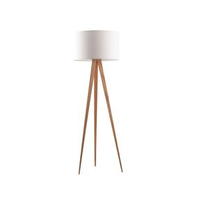 Biela stojacia lampa Zuiver Tripod Wood