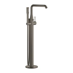 Grohe Essence - Páková vaňová batéria, DN 15, montáž do podlahy , kartáčovaný Hard Graphite 23491AL1