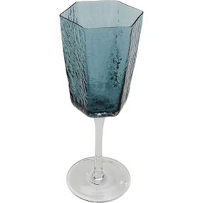 KARE Design Sklenice na víno Cascata - modrá