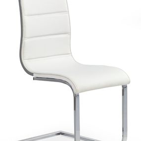 Jedálenská stolička K104 biela + šedá