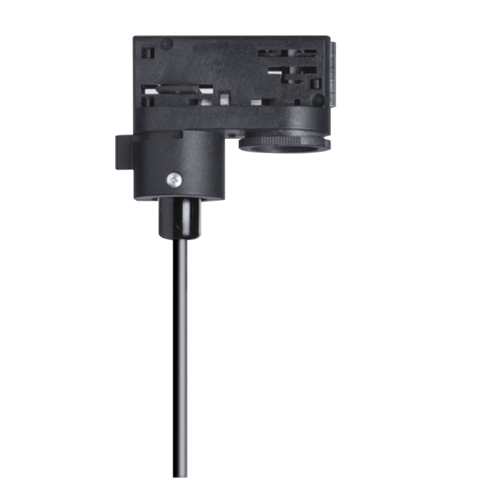 ERCO 3-fázový adaptér pre závesnú lampu, čierna, plast