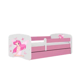 Letoss Detská posteľ BABY DREAMS 180/80- Víla II Ružová S matracom Bez uložného priestoru