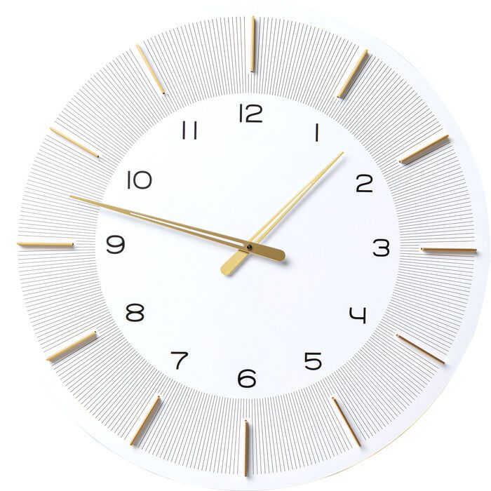 Kare Design Nástenné hodiny Lio - biele 60 cm