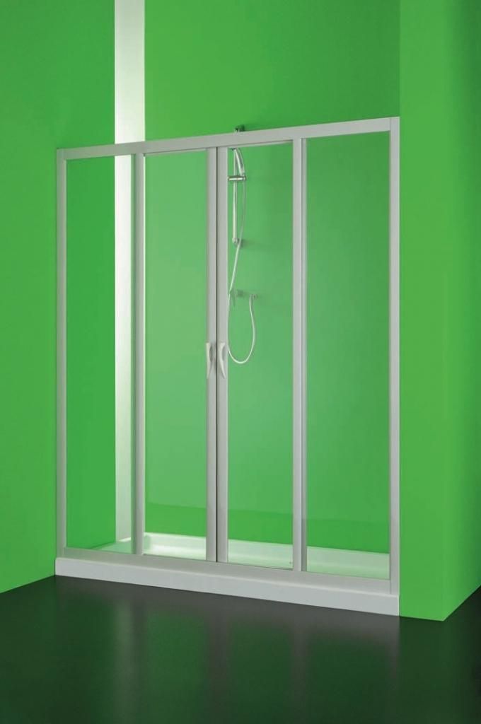 HOPA - Sprchové dvere MAESTRO CENTRALE - Farba rámu zásteny - Plast biely, Rozmer A - 160 cm, Smer zatváranie - Univerzálny Ľavé / Pravé, Výplň - Polystyrol 2,2 mm (acrilico), Výška - 185 cm BSMAC16P