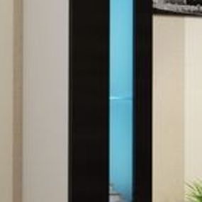 Závěsná vitrína VIGO NEW WITR II. 180 cm černobílá
