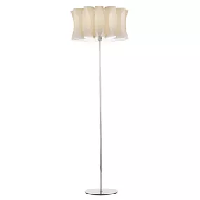 Artempo Italia Stojaca lampa Virus vzhľad drevo, ľadový smrekovec, Obývacia izba / jedáleň, kov, polykarbonát, E27, 25W, K: 165cm