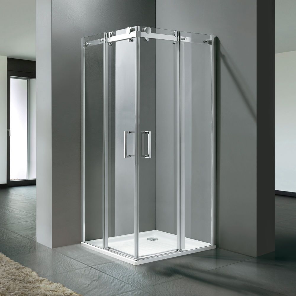 Aquatek - Štvorcový sprchový kút TEKNO A4 90 x 90 x 210 cm priehľadné sklo