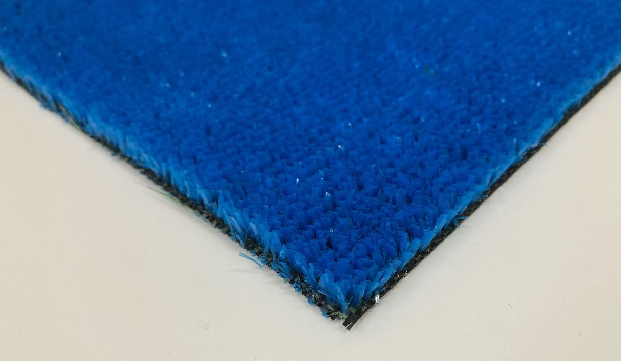 AKCIA: 250x1800 cm Modrý trávny koberec Spring metrážny - Rozmer na mieru cm