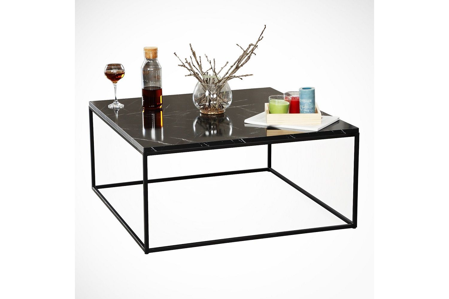 Sofahouse Dizajnový konferenčný stolík Oihane 75 cm čierny