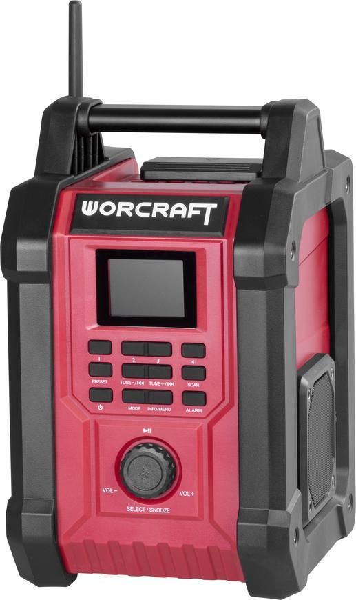 Rádio Worcraft CBTS-S20LiH ShareSYS, 20V Li-Ion, DAB+FM, Bluetooth, AUX, 2x15W