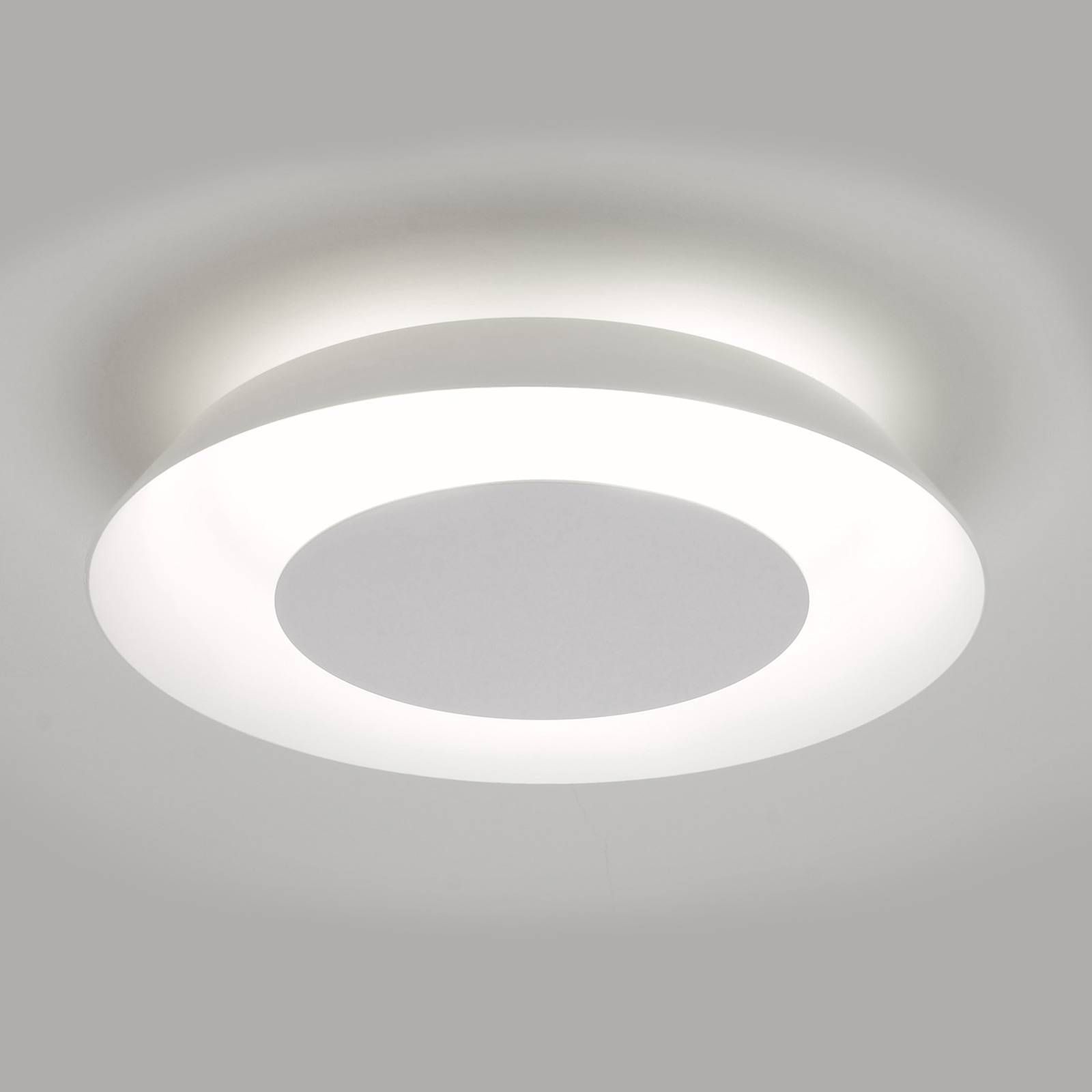 Casablanca Torno stropné LED svietidlo Ø 40 cm, Obývacia izba / jedáleň, sklo, hliník, 30W, K: 9cm