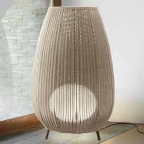 Bover Amphora 03 – terasové svetlo, light beige, hliník, ušľachtilá oceľ, polyetylén, umelé vlákno, E27, 30W, K: 137cm