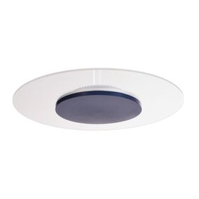 Deko-Light Stropné LED svetlo Zaniah, 360° svetlo, 24W, modrá, Obývacia izba / jedáleň, hliník, plast, 24W, Energialuokka: F, K: 4.6cm