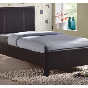 Jednolôžková posteľ 90 cm Coson (hnedá) (s roštom)