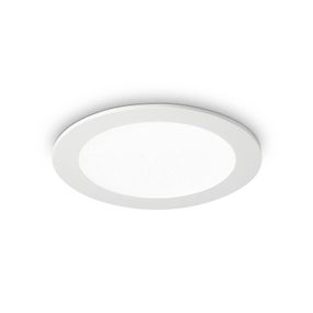 Ideallux Stropné LED svetlo Groove round 3 000 K 11, 8 cm, Obývacia izba / jedáleň, hliník, plast, 10W, Energialuokka: F