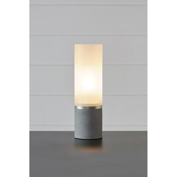 Bielo-sivá betónová stolová lampa (výška 40 cm) Molo - Markslöjd