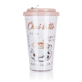 BANQUET Hrnek cestovní dvoustěnný COFFEE 500 ml, Chai latte