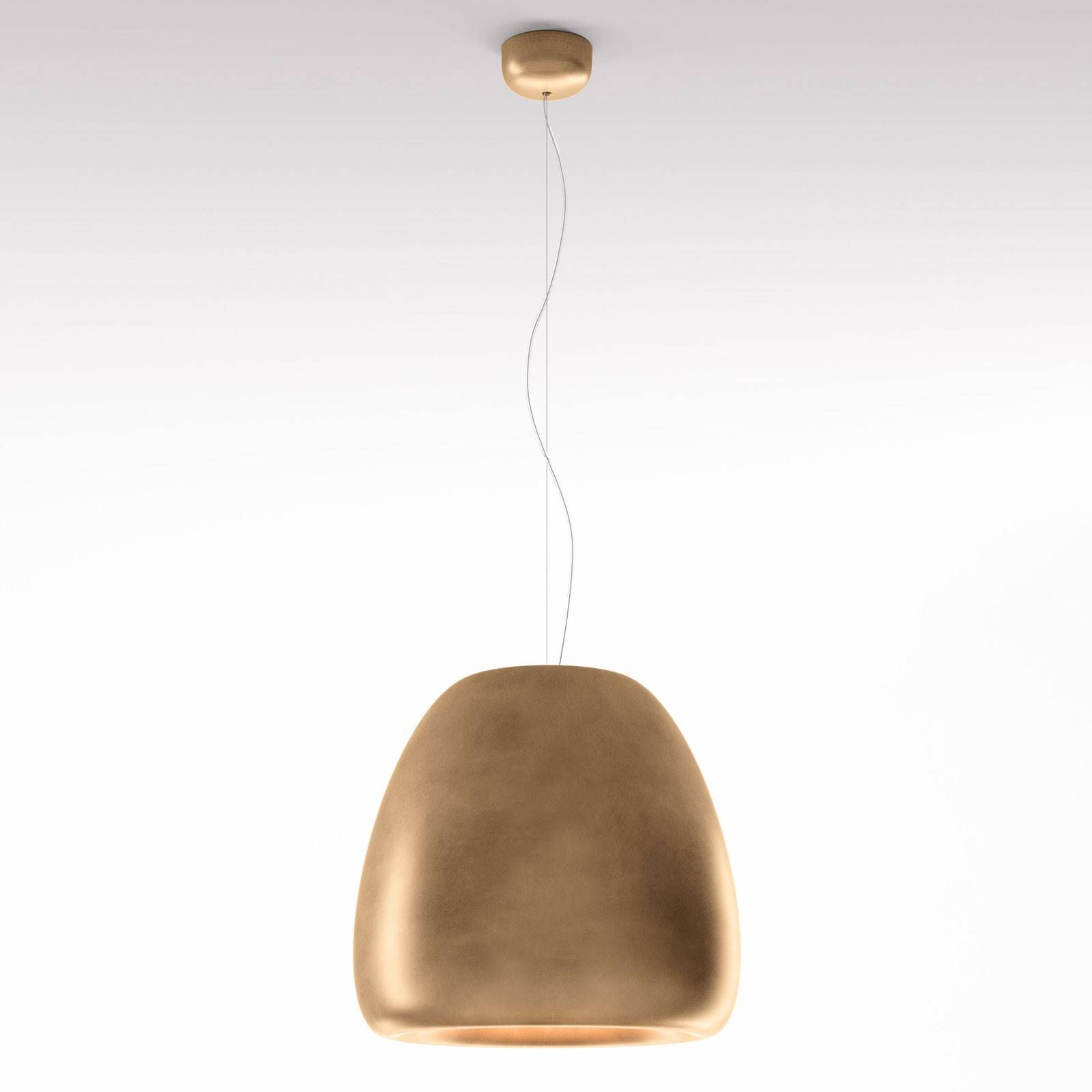 Rotaliana Pomi H1 závesná lampa zlatá Ø 48, 5 cm, Obývacia izba / jedáleň, oceľ, E27, 26W, K: 44.5cm