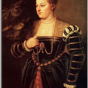 Tizian obraz - Portrait of Lavinia zs18341