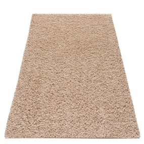 DomTextilu Štýlový koberec shaggy s vyšším vlasom v capuccino farbe 44993-209643
