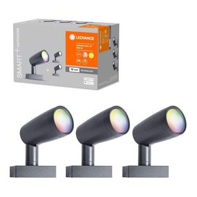 Ledvance - SADA 3x LED RGBW Vonkajšia lampa SMART+ SPOT 3xLED/4,5W/230V IP65Wi-Fi